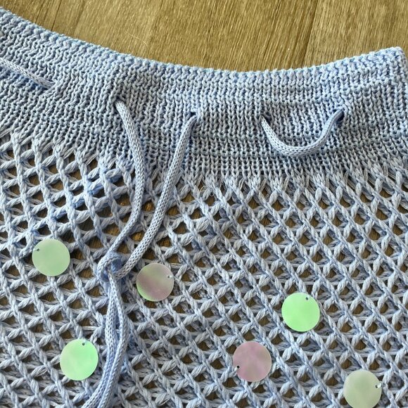 Womens Shein 2 Piece Blue Crochet Set - S - Picture 3 of 7